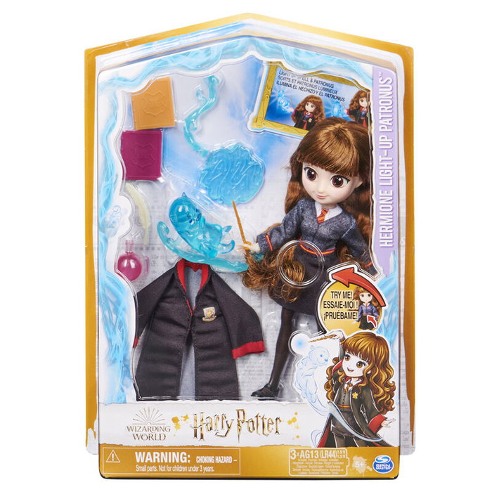 Spin Master Poupée Hermione Patronus Harry Potter Wizarding World - 22.86x6.35x30.48 cm - Avec accessoires - À partir de 5 ans Spin Master Poupée Hermione Patronus Harry Potter Wizarding World - 22.86x6.35x30.48 cm - Avec accessoires - À partir de 5 ans