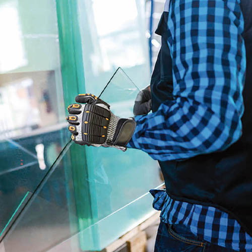 Tuman Gant anti-impact avec revêtement nitrile sablé T9