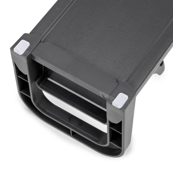Emuca Orderbox porte-tiroir pour tiroir, 90x470mm, Aluminium et Plastique, Gris antracite