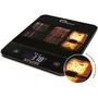 Little Balance Balance de cuisine Happy Genius 10 - Plateau large 18x18 cm - Rechargeable USB - Écran XXL rétroéclairé - Design cannelé - Sans piles