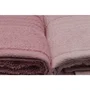 Ensemble de 4 serviettes de bain en coton 100% - 50 x 90 cm - Couleur poudre - Confort et absorption optimale