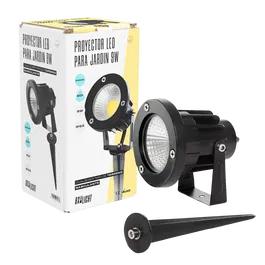 BX3 Projecteur LED pour jardin 9W 3000K, blanc froid 6000K, éclairage extérieur décoratif et fonctionnel, résistant aux intempéries, modèle BX3-CPDC09-9W-WW