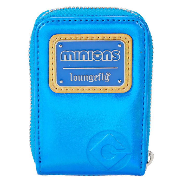 Loungefly Portefeuille Minions Gru Mon Méchant Préféré Despicable Me en Cuir Végan, Fermeture Éclair, Détails Imprimés et Brodés
