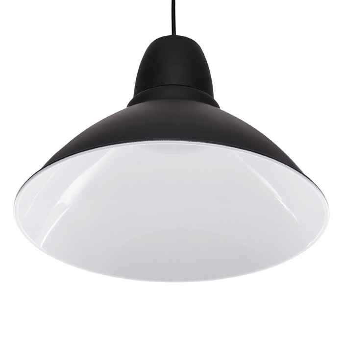 Makayla Lampe à Suspension Aluminium Noir Parker Ø 350mm Makayla Lampe à Suspension Aluminium Noir Parker Ø 350mm