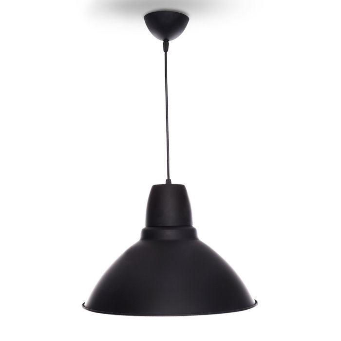 Makayla Lampe à Suspension Aluminium Noir Parker Ø 350mm Makayla Lampe à Suspension Aluminium Noir Parker Ø 350mm