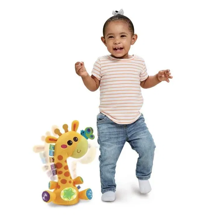 VTECH BABY Ma Girafe Moov & Groov - Girafe interactive musicale avec danse et apprentissage des mots - Jouet pour enfant de 1 à 5 ans - Multicolore