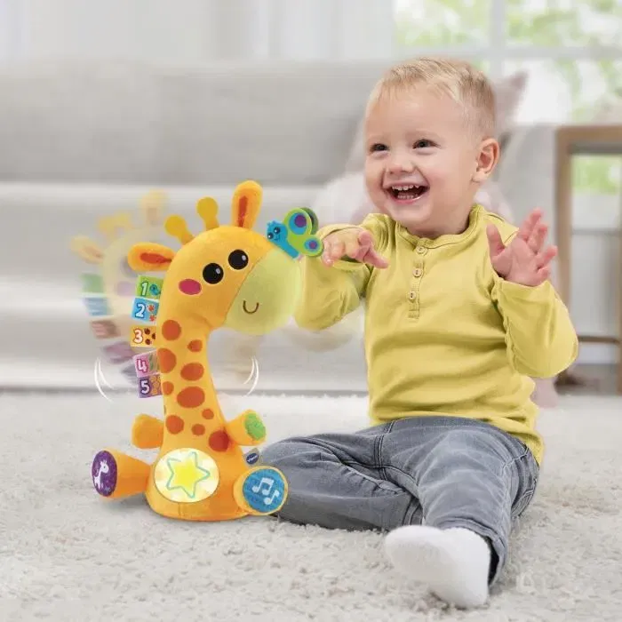 VTECH BABY Ma Girafe Moov & Groov - Girafe interactive musicale avec danse et apprentissage des mots - Jouet pour enfant de 1 à 5 ans - Multicolore
