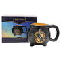 WIDDOP & CO Mug Caldero à café ou thé en céramique - Collection Harry Potter, Maison Hufflepuff (écusson)