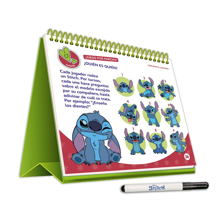 Imagiland Disney Stitch - Pizarra de 5 años DS005 - Ardoise Magique Lavable 32 Pages +5 Ans