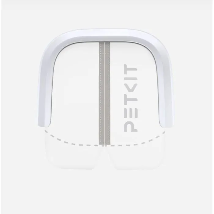 Petkit Rideau magnétique 2.0 pour litière automatique PuraMax et Purobot Max - Système de clipsage facile - Blanc