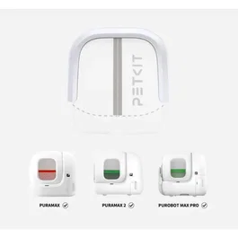 Petkit Rideau magnétique 2.0 pour litière automatique PuraMax et Purobot Max - Système de clipsage facile - Blanc