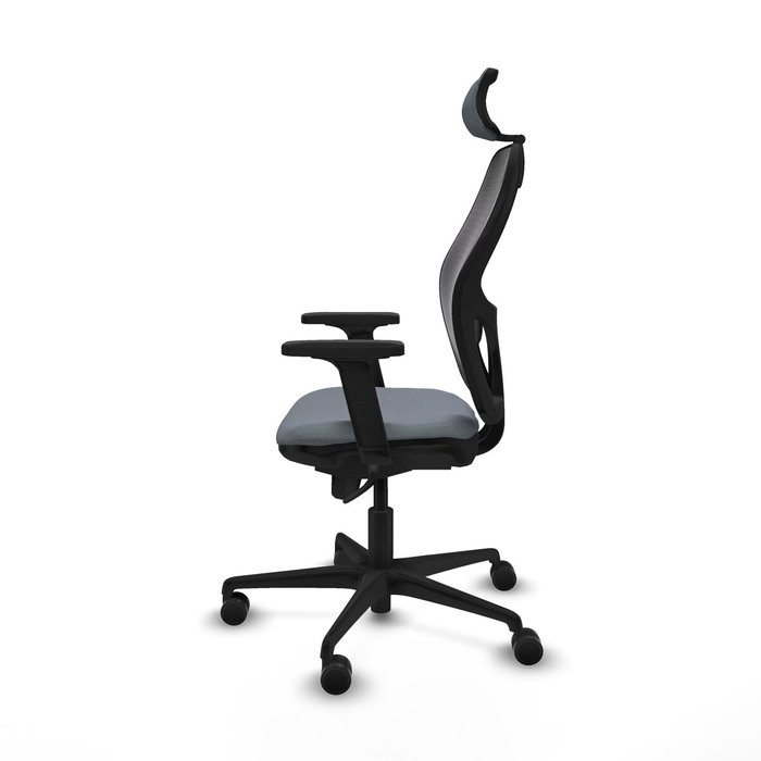 Piqueras y Crespo Chaise de Bureau avec Appui-tête Jorquera 2D036N2 Gris