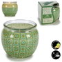 Acorde Bougie Parfumée Gingembre Citron Vert 7,5x6,3x7,5 cm Verre Vert (Set de 12)