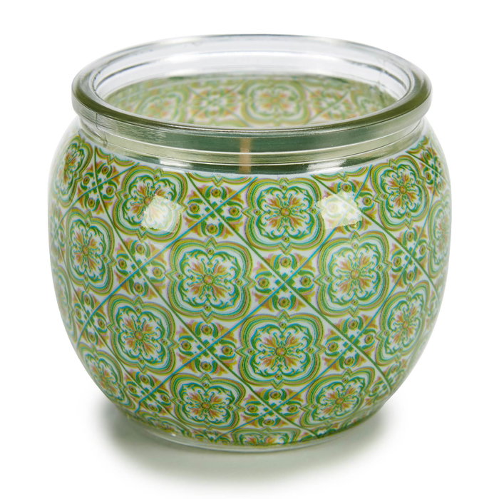 Acorde Bougie Parfumée Gingembre Citron Vert 7,5x6,3x7,5 cm Verre Vert (Set de 12)