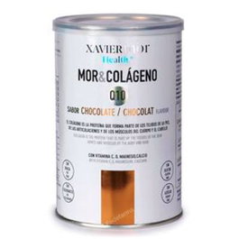 XAVIERMOR - Complément alimentaire au Collagène, Coenzyme Q10, Vitamines C et D, Magnésium, Calcium - Poudre saveur Chocolat 300 g