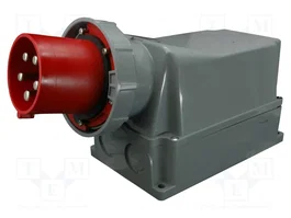 SEZ DK Connecteur d'alimentation AC triphasé 125A 400VAC Rouge