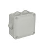 Solera Boîte étanche carrée 100x100x55mm grise IP55 avec cônes et vis y715