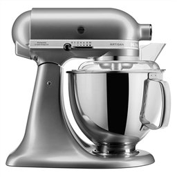 Kitchenaid Artisan KSM175PS ECU Robot de cuisine 4.8L argent foncé - Robot multifonction avec batteurs, bol inox et fonction planétaire