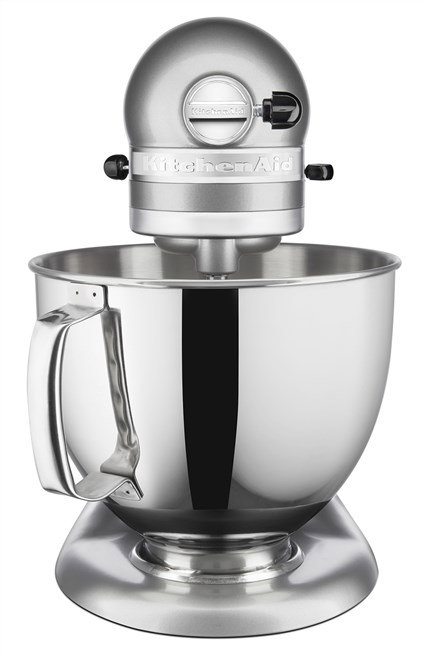 Kitchenaid Artisan KSM175PS ECU Robot de cuisine 4.8L argent foncé - Robot multifonction avec batteurs, bol inox et fonction planétaire