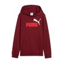 Sweat-shirt à capuche fille Puma Essentials 2 Color No.1 Log Bordeaux Rouge foncé M