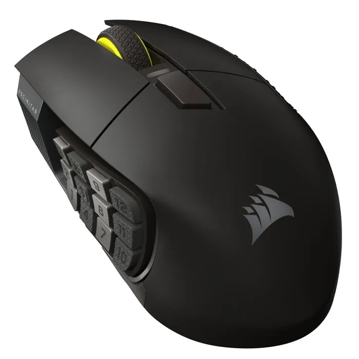 Corsair Scimitar Elite WL SE Souris Gamer sans Fil Capteur Optique 12 Boutons Gun Metal - Noir Corsair Scimitar Elite WL SE Souris Gamer sans Fil Capteur Optique 12 Boutons Gun Metal - Noir