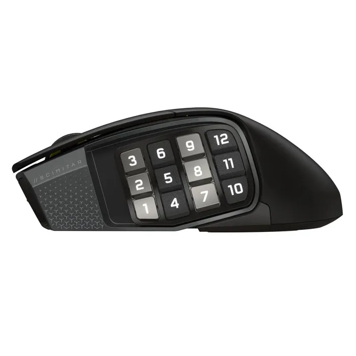 Corsair Scimitar Elite WL SE Souris Gamer sans Fil Capteur Optique 12 Boutons Gun Metal - Noir Corsair Scimitar Elite WL SE Souris Gamer sans Fil Capteur Optique 12 Boutons Gun Metal - Noir