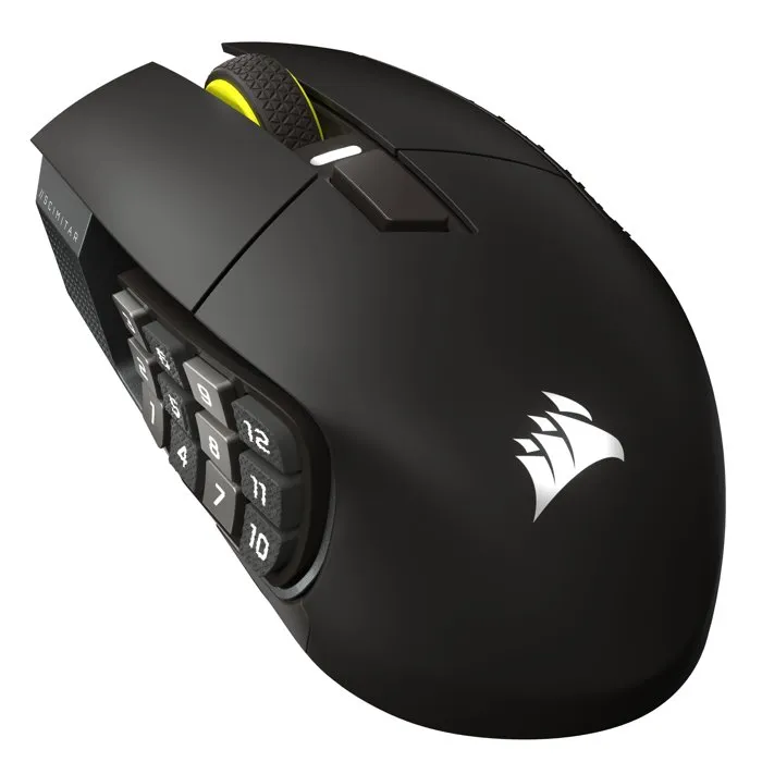 Corsair Scimitar Elite WL SE Souris Gamer sans Fil Capteur Optique 12 Boutons Gun Metal - Noir Corsair Scimitar Elite WL SE Souris Gamer sans Fil Capteur Optique 12 Boutons Gun Metal - Noir