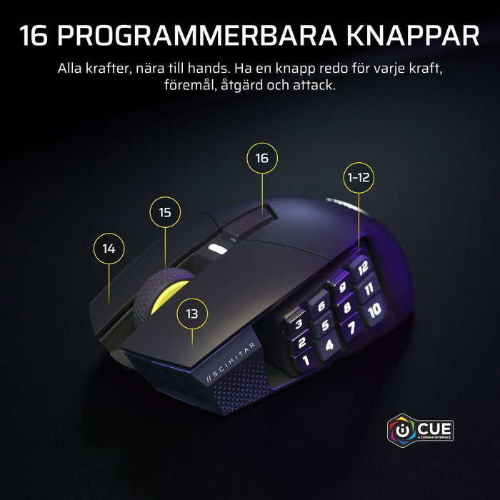 Corsair Scimitar Elite WL SE Gun Metal Corsair Scimitar Elite WL SE Gun Metal
