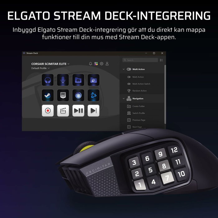Corsair Scimitar Elite WL SE Gun Metal Corsair Scimitar Elite WL SE Gun Metal