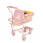 Decuevas - Caddie de supermarché Honey avec landau et set de 12 fruits pour poupées jusqu'à 50 cm, dimensions 30 x 50 x 62 cm