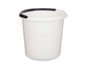 Arte Regal Seau doseur en plastique blanc 10 L avec anse 30 x 28,5 x 30 cm (Set de 18)