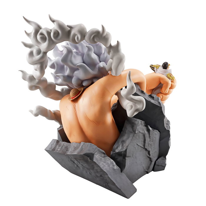 Ichibansho Figurine Bandai One Piece Revible Moment Luffy Gear 5 vs Borsalino 20 cm Burst of Energy