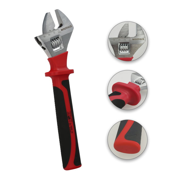 WOLFPACK LINEA PROFESIONAL Clé ajustable isolée VDE 10 pouces