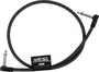 ERNIEBALL Câble Flex Patch 24 noir - Connecteur bas profil, haute flexibilité pour pédalier