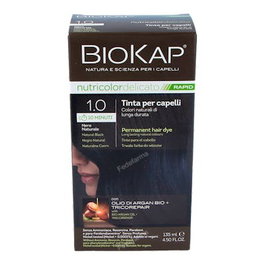 Biokap Rapid Noir Naturel 1.0 Tube 140 ml - Coloration capillaire 10 minutes