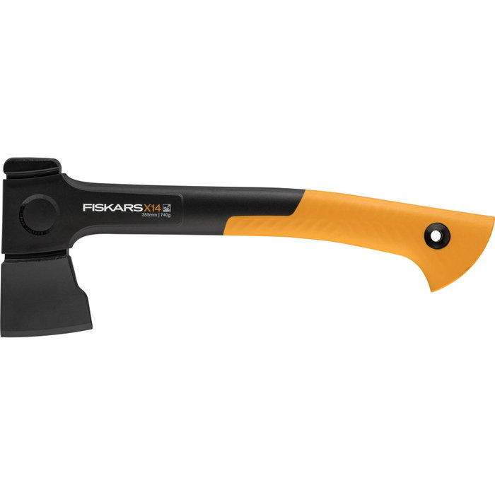 Fiskars Hache Universelle X14 X-Series 355 mm Noir et Orange