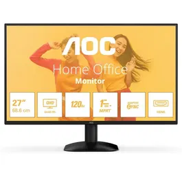 AOC Écran PC 27 pouces QHD 2560 x 1440 - Dalle IPS 120 Hz 1 ms HDR10 Adaptive Sync - Q27B35S3