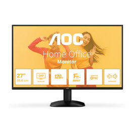 AOC Écran PC 27 pouces QHD 2560 x 1440 - Dalle IPS 120 Hz 1 ms HDR10 Adaptive Sync - Q27B35S3