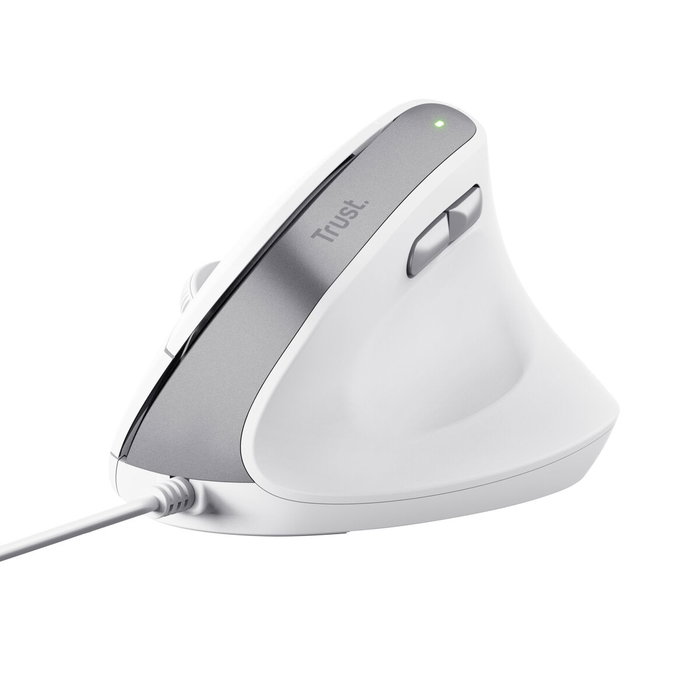 Souris Optique Ergonomique Trust Bayo II Blanc