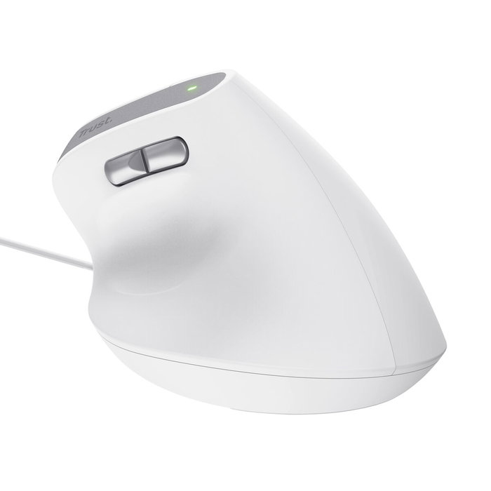 Souris Optique Ergonomique Trust Bayo II Blanc