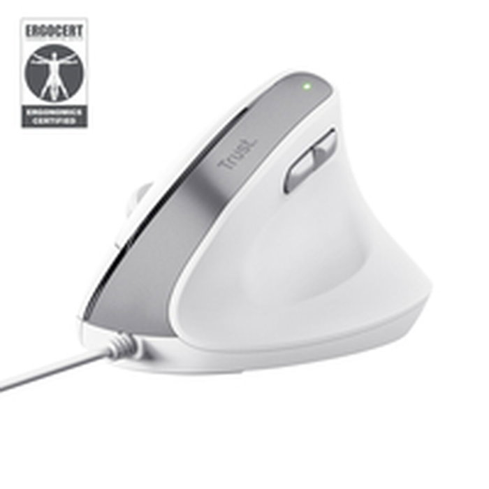 Souris Optique Ergonomique Trust Bayo II Blanc