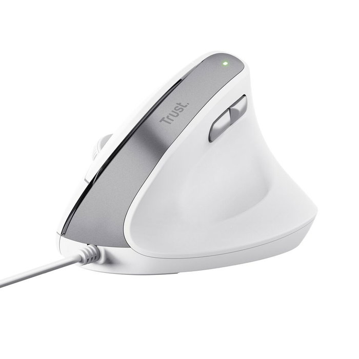 Souris Optique Ergonomique Trust Bayo II Blanc