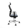 Piqueras y Crespo Chaise de Bureau 1D086G2 Gris