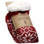 Sensly Chaussettes Rouges avec Intérieur Sherpa Taille 36-41