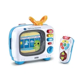 Vtech Baby Magi'TV des Découvertes, Télécommande Interactive avec 10 Chaînes Bilingues pour Bébé 12-36 mois, Multicolore