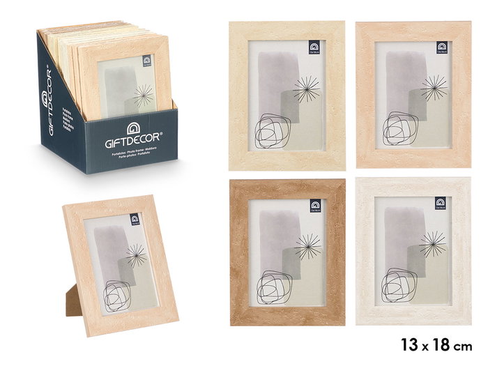 GIFTDECOR Lot de 24 cadres photo effet pierre 13x18 cm GIFTDECOR Lot de 24 cadres photo effet pierre 13x18 cm