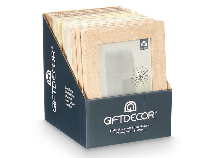GIFTDECOR Lot de 24 cadres photo effet pierre 13x18 cm GIFTDECOR Lot de 24 cadres photo effet pierre 13x18 cm
