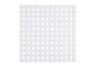 Berilo Tapis de Bain Antidérapant Motif Brique Blanc 6x60x6 cm - Petit (Set de 6)