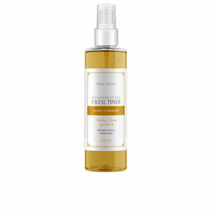 Alma Secret Tonique Visage Revitalisant et Anti-âge au Calendula et à la Grenade 200 ml