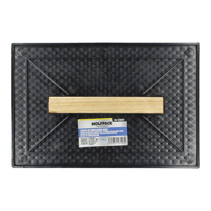 WOLFPACK LINEA PROFESIONAL Talocha Plastico 27x18 cm avec Manche en Bois Noir WOLFPACK LINEA PROFESIONAL Talocha Plastico 27x18 cm avec Manche en Bois Noir